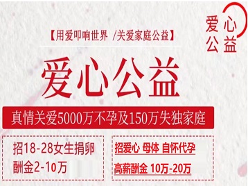 二七捐卵助孕生子 爱心志愿者招募